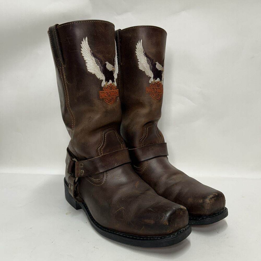 Vintage Harley-Davidson Eagle Harness Boots “Brown”